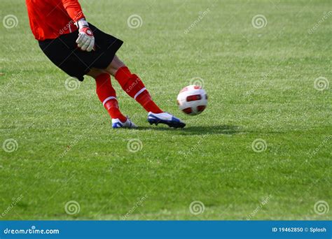 Soccer Goal Kick Stock Photo - Image: 19462850