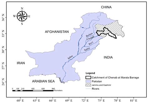 Chenab River Map