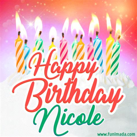 Happy Birthday Nicole GIFs - Download on Funimada.com