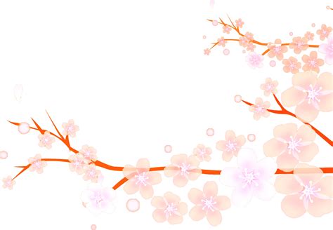 桜（さくら）の画像・イラスト・フリー素材／No.023『桜・枝・淡い』