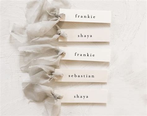 Simple Place Card Template Wedding Place Name Settings - Etsy