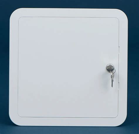 Key Lock White Plastic Hinged Access Panel Inspection Hatch Multi Size ...