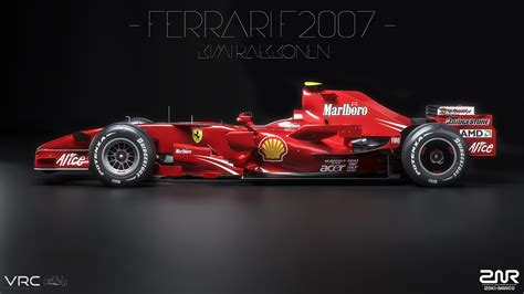 Ferrari F2007 - Kimi Raikkonen - on Behance | Ferrari, Formula racing ...