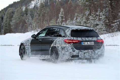 2023 Mercedes-AMG C63 Sedan And Wagon Drop Some Camo, Smile For Their Close-Up | Carscoops