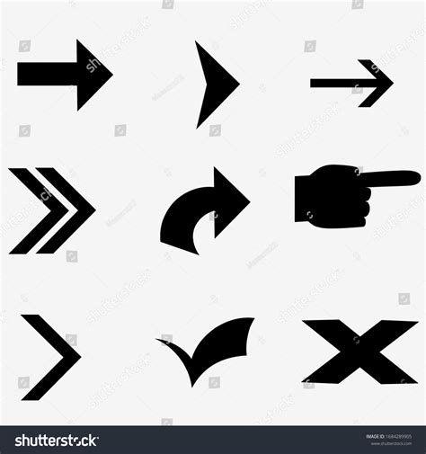 Directions Symbol Indicate Direction Place Stock Vector (Royalty Free) 1684289905 | Shutterstock