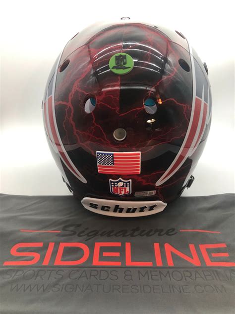 Tom Brady Helmet - Signature Sideline