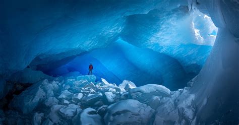 Remarkable Photos of Ice Caves Hidden in the Canadian Rockies