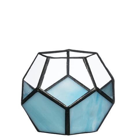 Geometric Candleholder in 2021 | Stained glass candle holders, Stained ...