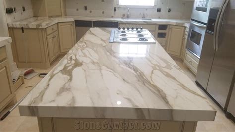 Calacatta Gold Marble Kitchen Countertops – Things In The Kitchen