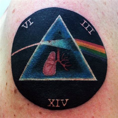 50 Dark Side Of The Moon Tattoo Designs For Men - Pink Floyd Ideas