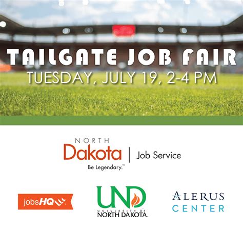 Alerus Center on Twitter: "Join us July 19th for a Tailgate Job Fair in the Alerus Center ...