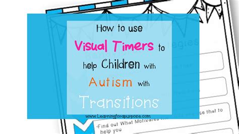 How to use Visual Timers to help Children with Autism with Transitions ...