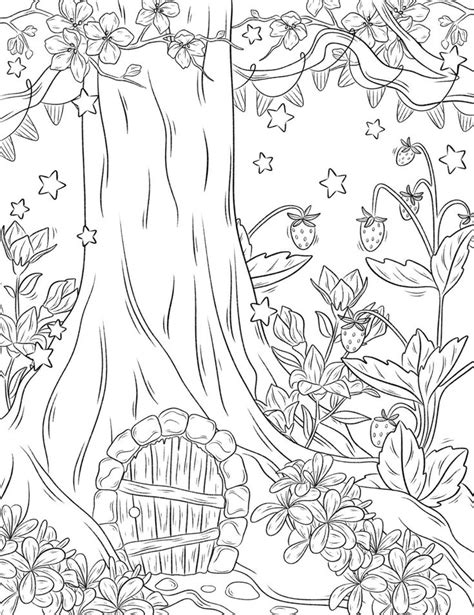 Secret Garden Coloring Page Bundle Cottagecore Nature - Etsy in 2023 | Boek bladzijden kleuren ...