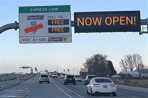 Hooray! New Northern Colorado I-25 Express Lanes Partially Open