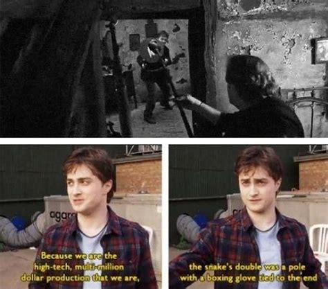 Behind The Scenes Images From The Harry Potter Movies