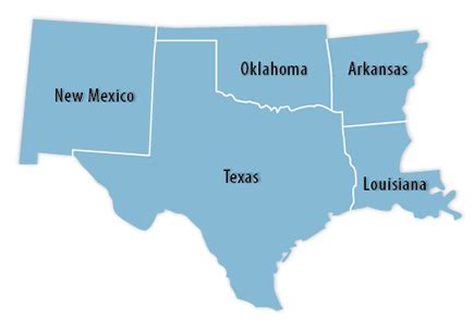 Map Of The Southwest Region - Maping Resources