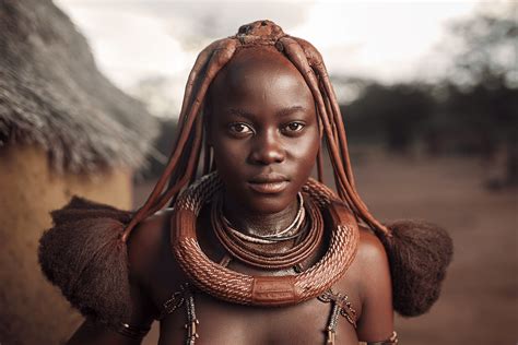 The Himba people of northern Namibia are semi-nomadic sheep herders and farmers. Due to their ...