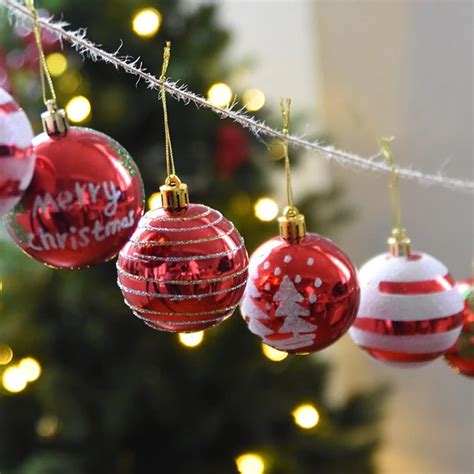 Christmas decorations Christmas balls Bright painted ball hanging ball ornaments Plating balls ...