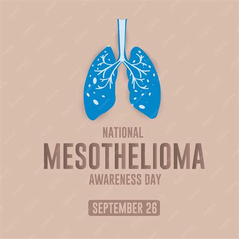 Premium Vector | Mesothelioma awareness day 26 september celebration concept poster and banner ...