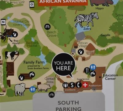 Woodland Park Zoo South Entrance [Replaced] - 'You Are Here' Maps on Waymarking.com