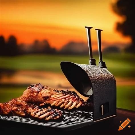 Barbecue on the golf course