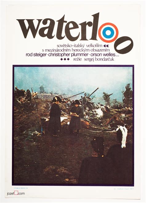 Waterloo Movie Poster, 1970s Typography Poster Art