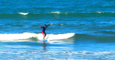 Surfing in Baler, Aurora