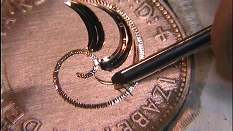 Hand Engraving Western Style Scrolls with the homemade hand engraving machine - YouTube