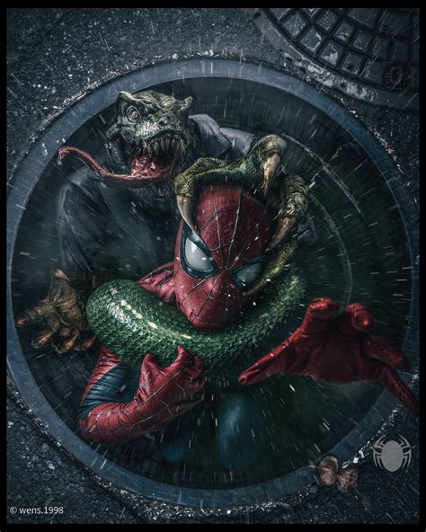 GuysinTrouble on Twitter: "THE NIGHT OF THE LIZARD #Spiderman AMAZING ART BY @1998Wens https://t ...