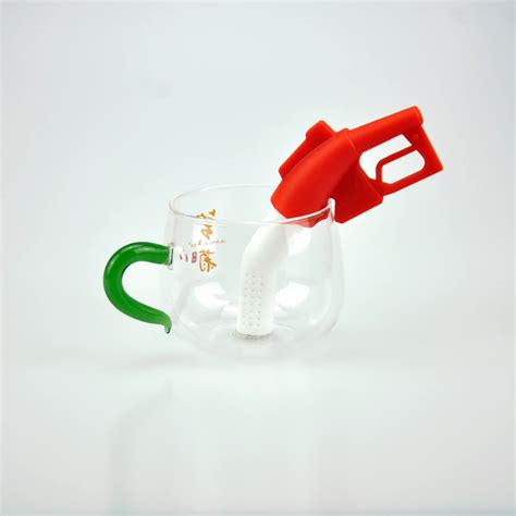 Gun Shape Silicone Loose Tea Leaf Strainer Filter Herbal Spice Infuser Diffusers-in Tea ...