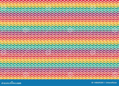 Abstract Crooked Jagged Colorful Lines Repeat Patterns Stock Illustration - Illustration of ...