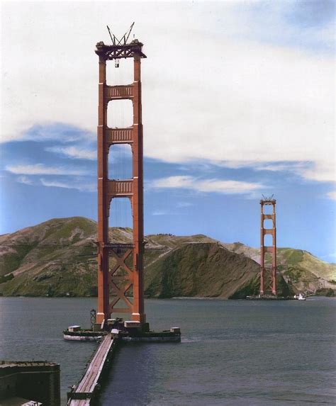 The Golden Gate Bridge under construction, 1934 : r/HalfbuiltHistory