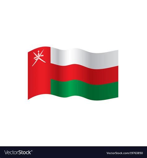 Oman flag Royalty Free Vector Image - VectorStock