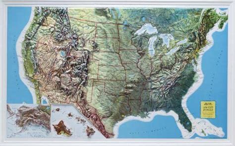 3d Topographic Map Of Usa - Map