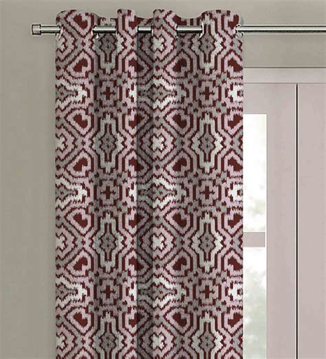 Buy Pink Polyester Blackout 7 Feet Eyelet Curtain (1 Piece) by Houzzcode at 49% OFF by Houzzcode ...