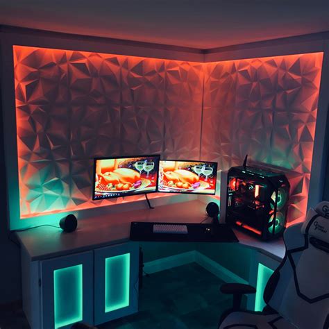 Gaming Setup Wall Panels