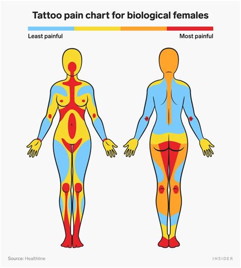 Tattoo Pain Chart: the Most Painful Spots to Get Tattooed