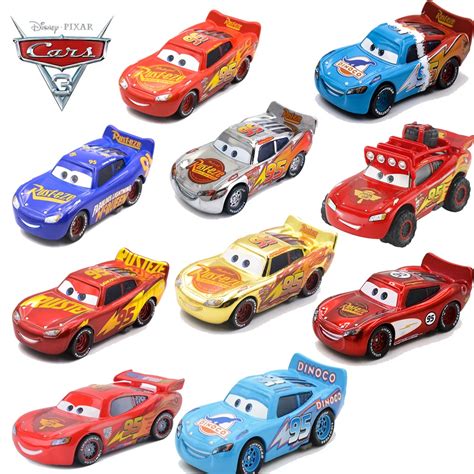 1:55 Disney Pixar Cars Metal Diecast Number 95 Lightning McQueen All ...