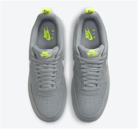 Nike Air Force 1 Low Grey Volt DC1429-001 Release Date - SBD