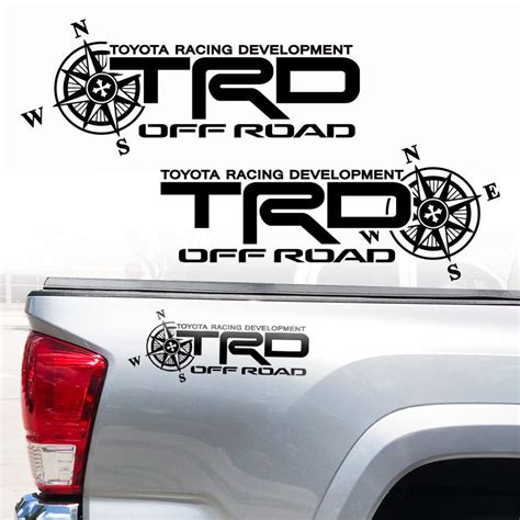 Car & Truck Graphics Decals Car & Truck Parts 2 TRD OFF ROAD TOYOTA RACING DEVELOPMENT TACOMA ...