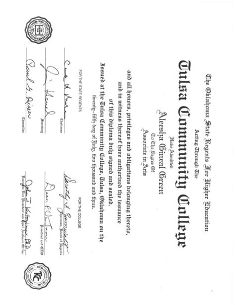 Tulsa Community College Diploma