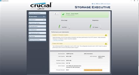 Crucial SSD firmware update asks for AHCI - Super User