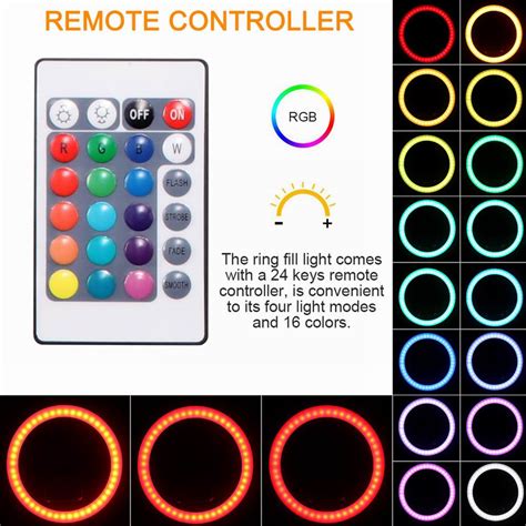 Remote Control 16-Colour Camera Ring Light with Phone Holder COMPARISON!