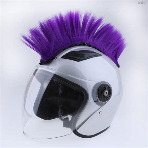 Motorcycle Helmet Mohawk Hair Punk Hair For Motorcycle Ski Snowboard ...