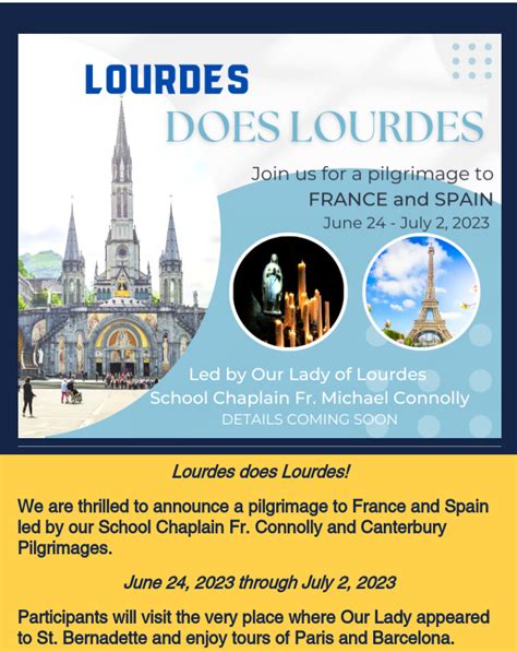 Lourdes Pilgrimage • Our Lady of Lourdes