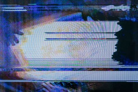 Glitch Art Scan Line Background. TV Scan Line Monitor for Old ...