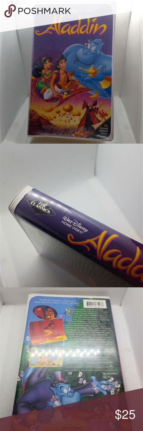 Disney Black Diamond Edition Aladdin VHS | Black diamond, Aladdin, Vintage black