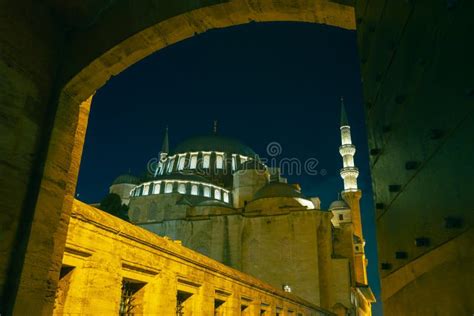 Suleymaniye Mosque. Night View of Suleymaniye Mosque in Istanbul Stock Photo - Image of ramadan ...