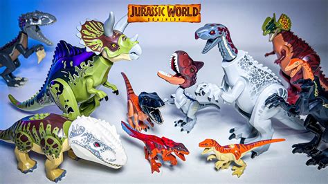 ALL LEGO DINOSAURS FROM JURASSIC WORLD! Indoraptor,