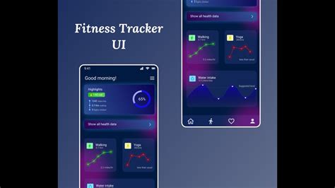 Fitness Tracker App UI Design - App Preview